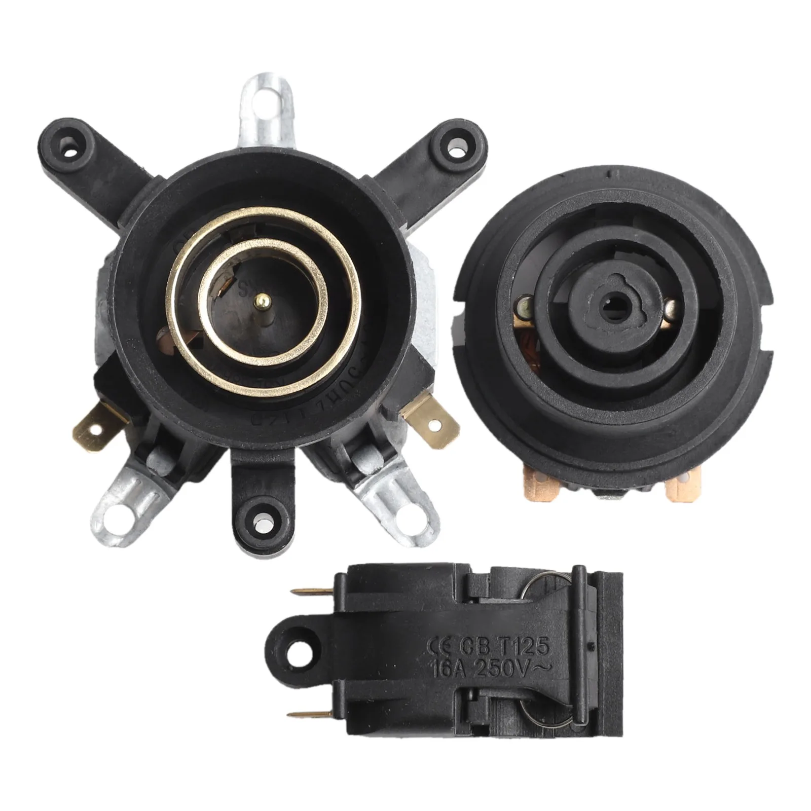Appliance Accessories Temperature Control Kit Black Thermostat Switch Connector User-Friendly Design 3 Piece Set