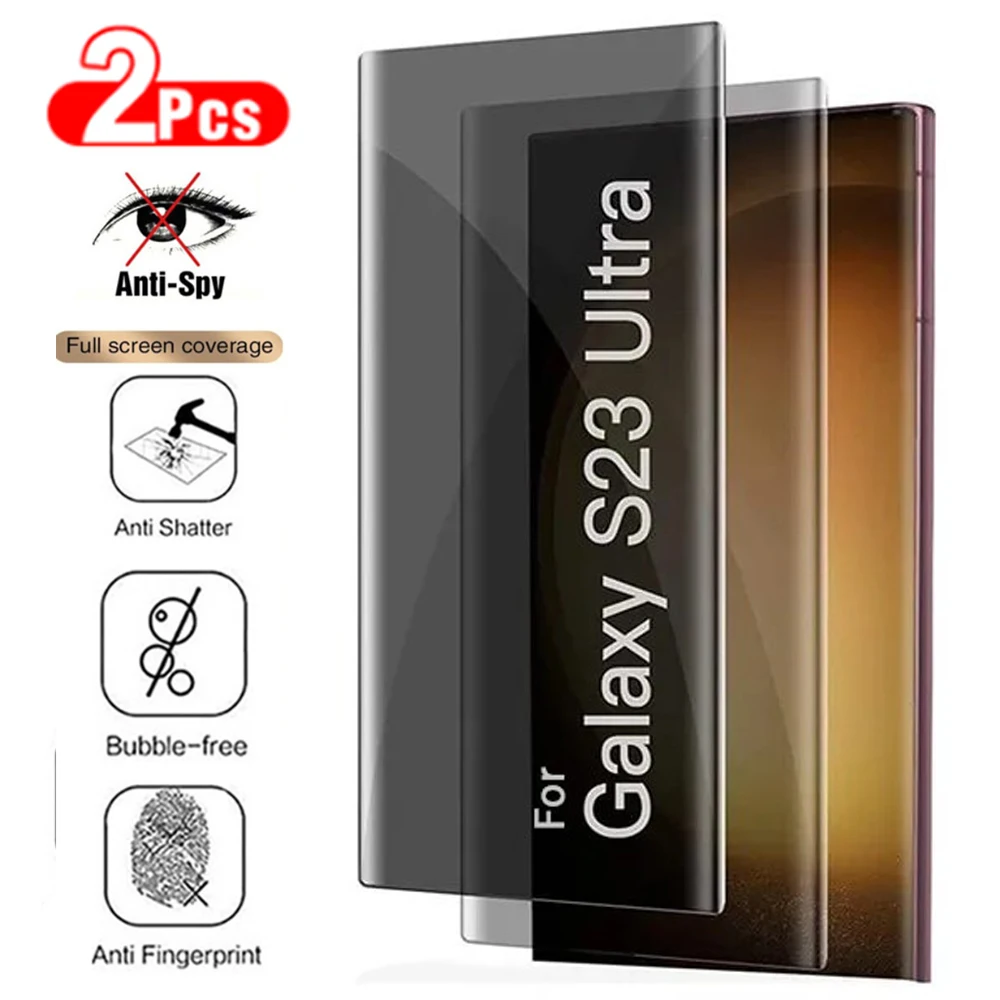 Privacy Screen Protectors For Samsung S24 Ultra S23 S22 S21 S20 S8 S9 S10 Plus Anti Spy Tempered Glass For Samsung Note 20 Ultra