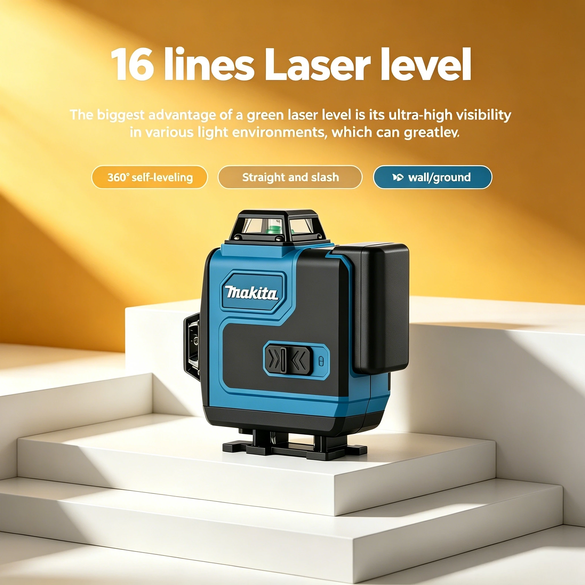 makita-style-3d-16-line-green-laser-level-360°-horizontal-vertical-cross-line-laser-for-wall-mounting