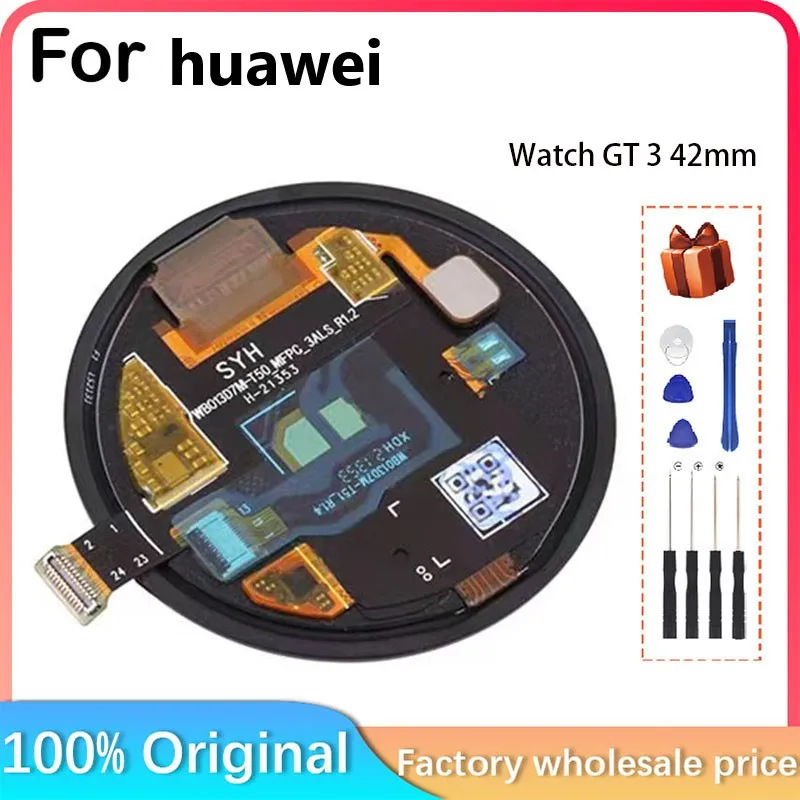 Per HUAWEI orologio GT 3 42mm display LCD + touch screen LCD per HUAWEI orologio GT 3 MIL-B19 display LCD display AMOLED 42mm