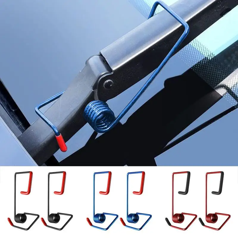 2pcs Windshield Car Wiper Spolier Presser Alloy Wiper Aid Protector Separator Presser Automobile Blade Spoiler Accessories