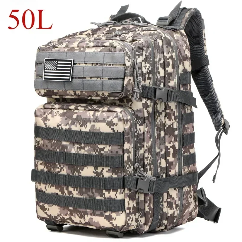 Thuram 25L/50L Taktischer Rucksack Molle Tasche Outdoor Taschen Rucksack für Wandern Camping Trekking Jagd Angeln GYM Taschen Rucksäcke 6