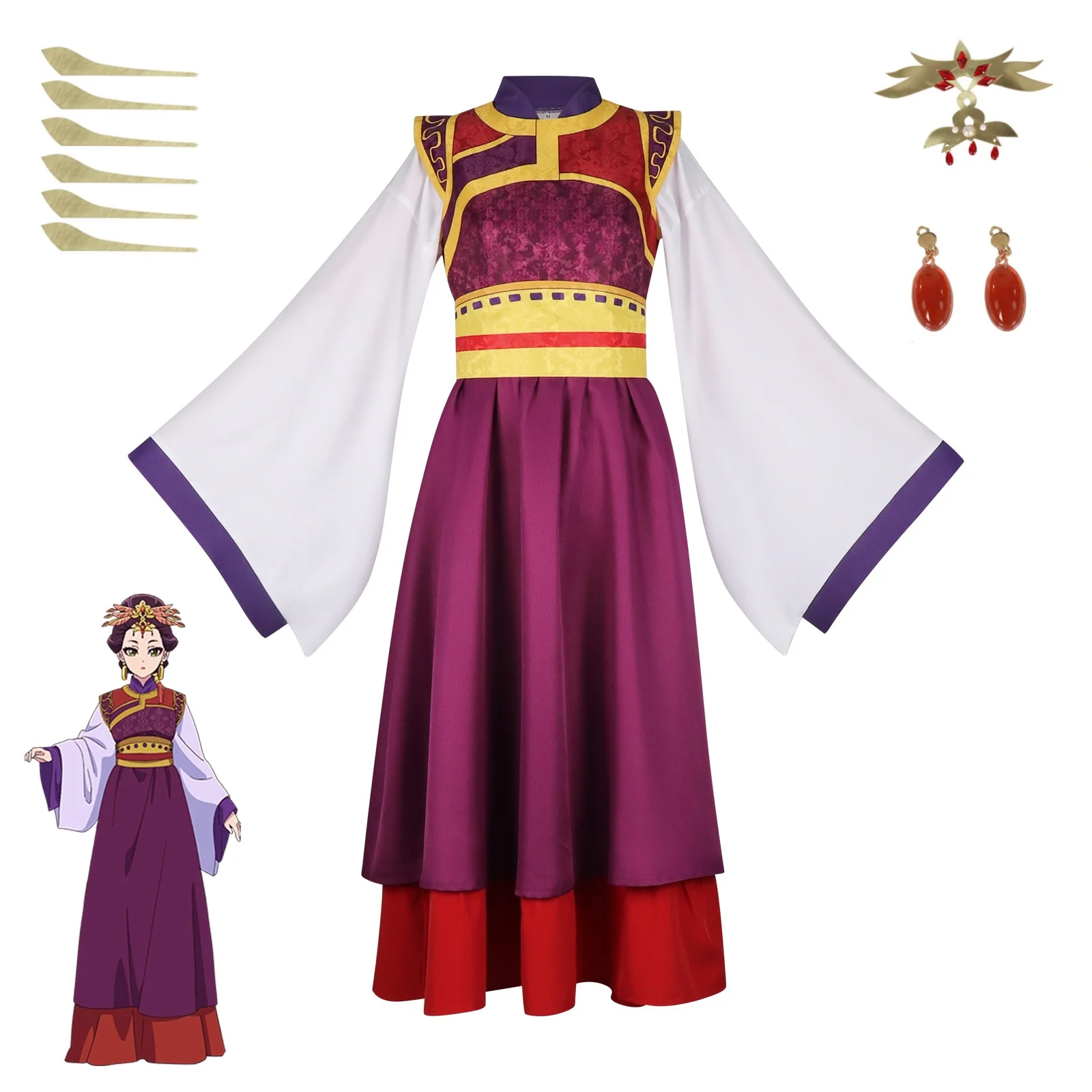 

Loulan Princess Consort Cosplay Costume Anime The Apothecary Diaries S2 Cosplay Ancient Traditional Dress Loulan Hanfu