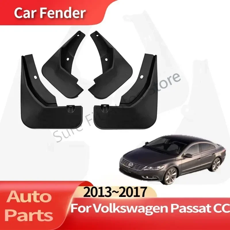 

Auto Accessories For Volkswagen Passat CC 2013~2017 Car Fender Anti-sand Splash Mud Guard Skin Punch-free Installation Car Tools