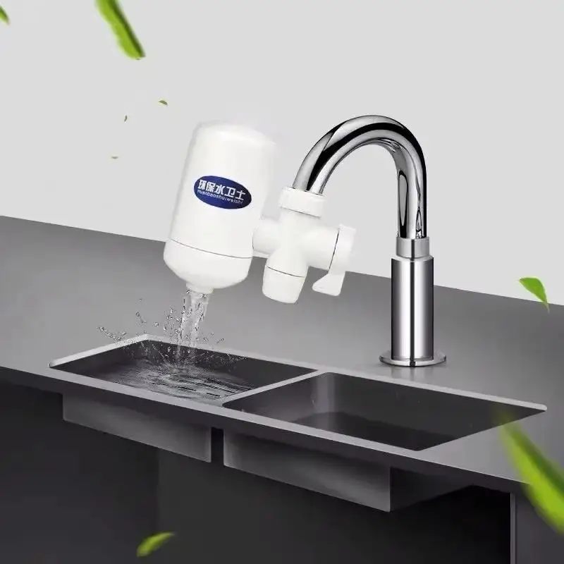 1 Pc Ceramic Kitchen Faucet Filter Water Purifier Household Tap Filter Replaceable Cleanable for Sink & Bathroom Use