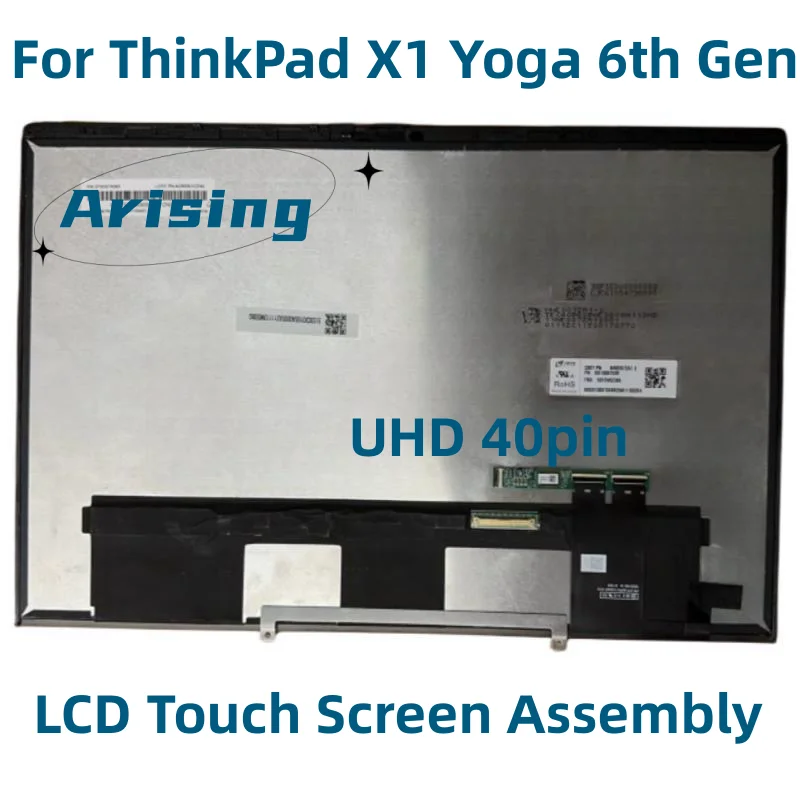 Imagem -04 - Tela Lcd para Lenovo Thinkpad x1 Ioga Tela Sensível ao Toque 30pin Gen 30pin Montagem 14 Polegadas