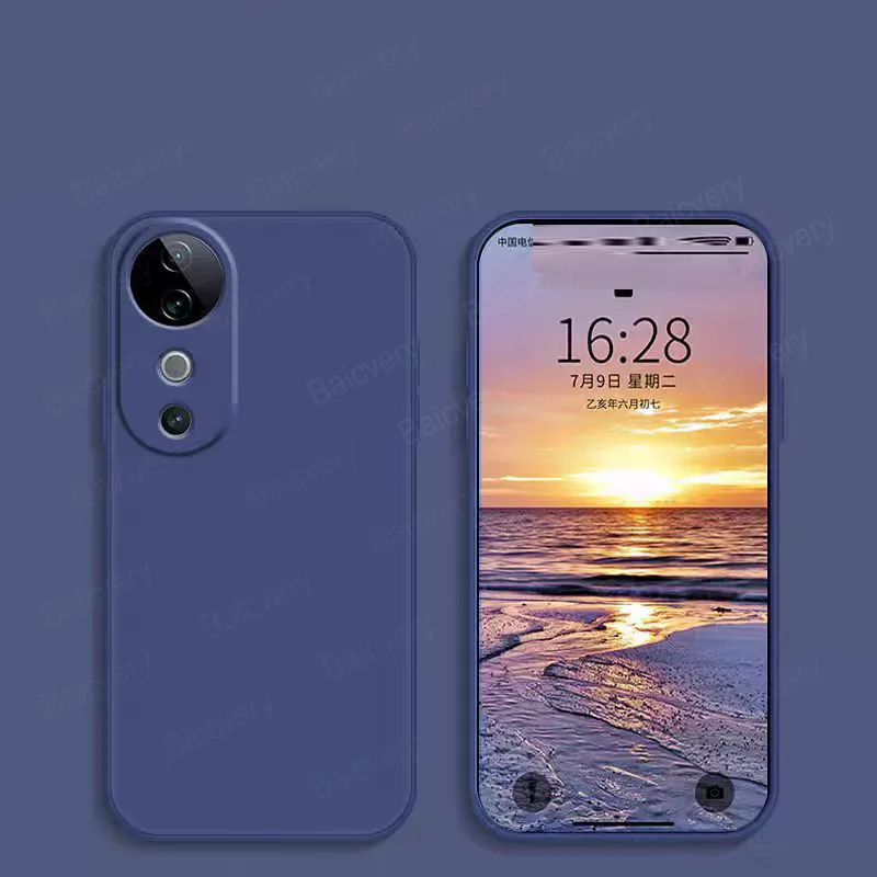 For VIVO V40 5G V2348 Colorful Matte Protective Shockproof Cover