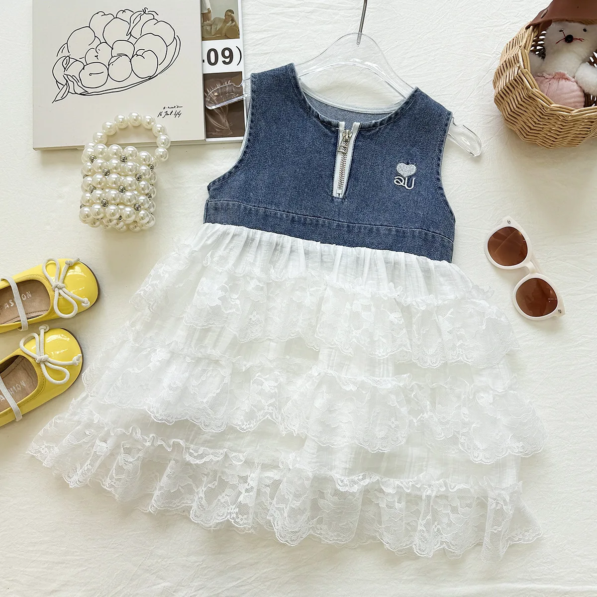 Girls Dresses Summer 2026 Children Sleeveless Vest Dress For Baby Princess Clothes Kids Birthday Party Costume Outfits Teenagers