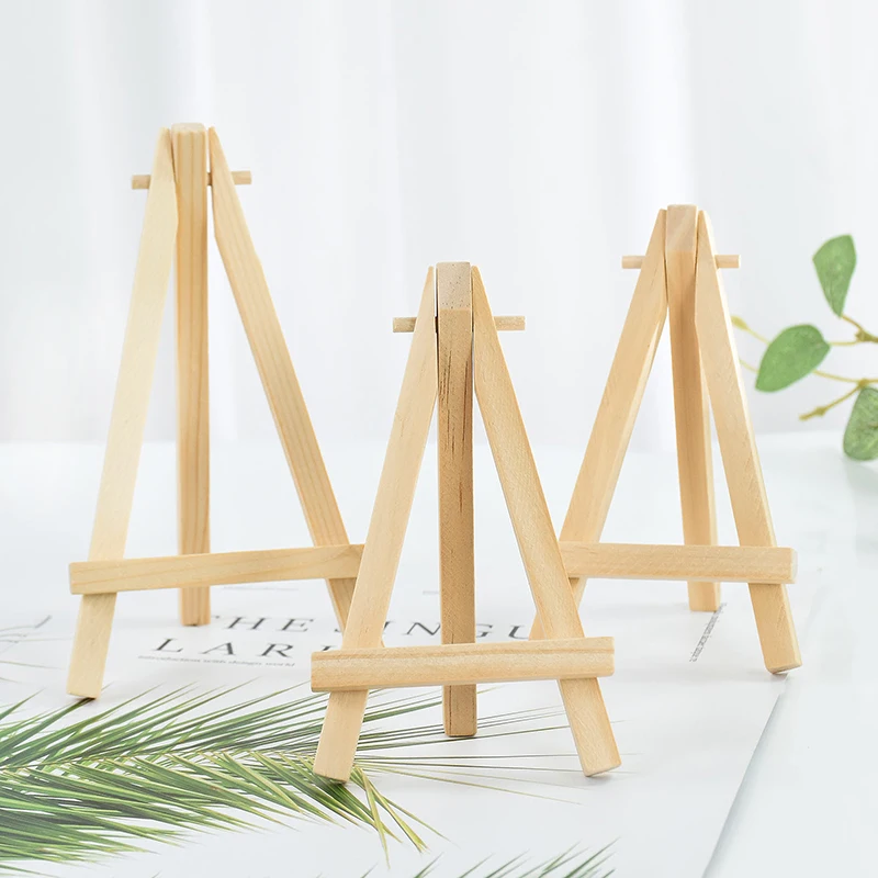 5/10pcs Mini Wooden Easel Stands Wedding Table Place Cards Holders Wooden Name Place Card Display Easels For Wedding Table Decor