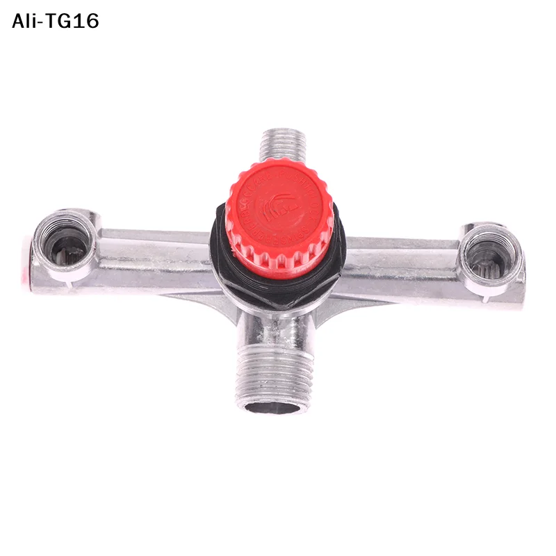 【A6t】1PC Regulator Valve Double Outlet Tube Air Compressor Switch Pressure Regulator Valve Fitting Part Piston Air Compressor