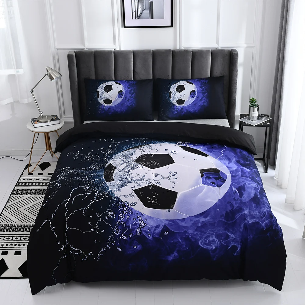 Duvet Cover Bedding Set Twin Queen King Size 240x220 Nordic Bed Cover 150 Euro Bed Linen 2 Bedrooms Football Bedclothe 200x200