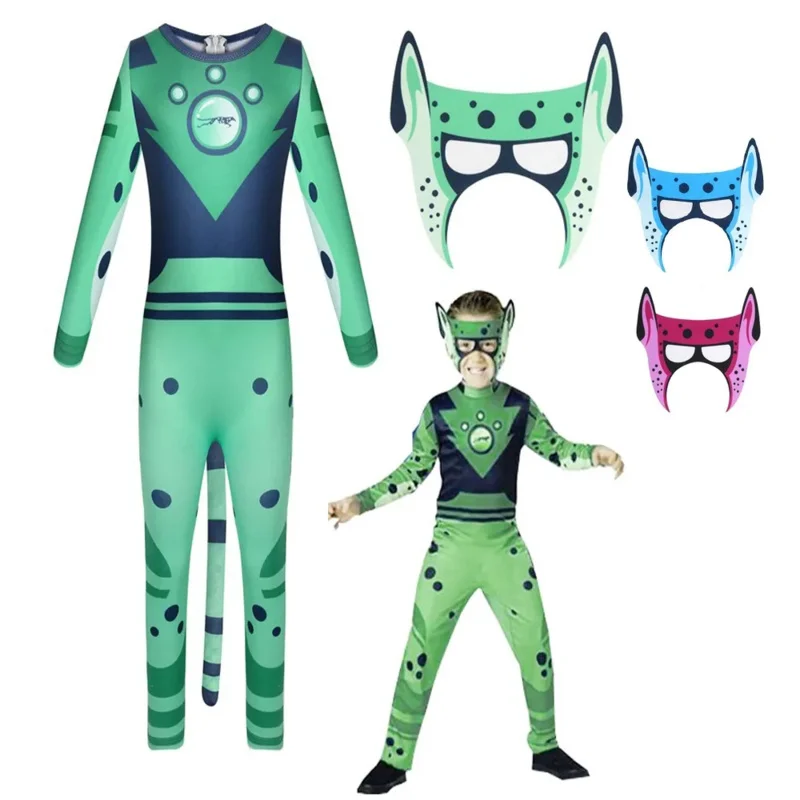 Power Wild Kratts Cosplay Christmas Halloween Character Boys Girls Brothers Siamese Animals Brothers Play Performance Costumes