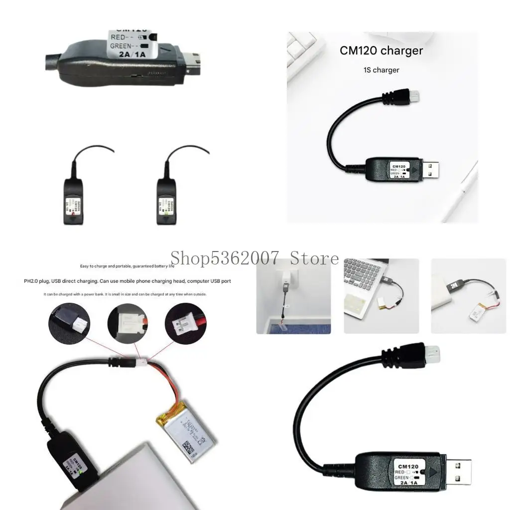 

Быстродействующее зарядное устройство 1,5 А для дронов CM120 F121 1S Безопасный дизайн USB Power 40JB