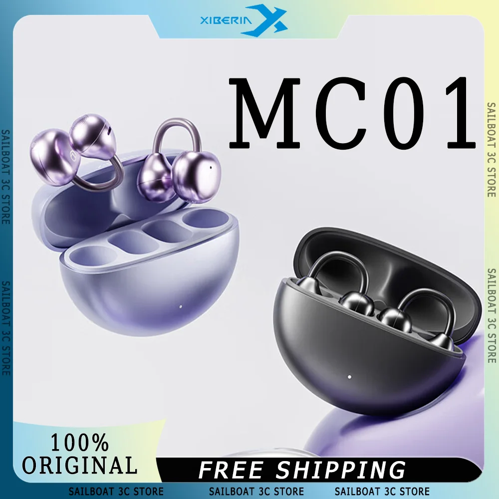 

XIBERIA MC01 Wireless Bluetooth Earphone Ecological AI Intelligence Long Battery Life Lightweight Ear Clip Sports Earbuds Custom
