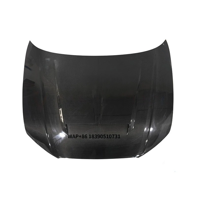 حالة جديدة 2017-2019 A3 S3 RS3 غطاء محرك السيارة من ألياف الكربون الجافة S5 RS5 نمط تعديل فتح غطاء المحرك