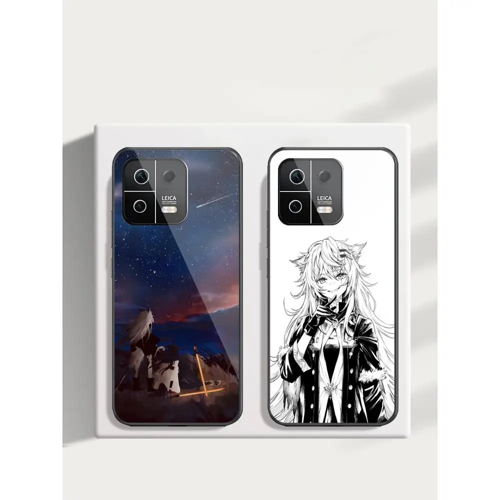 L_lappland Phone Case For Xiaomi 14 Ultra 14 13T 13Pro 13 12T 12 11T 11i 11 Black Glass case