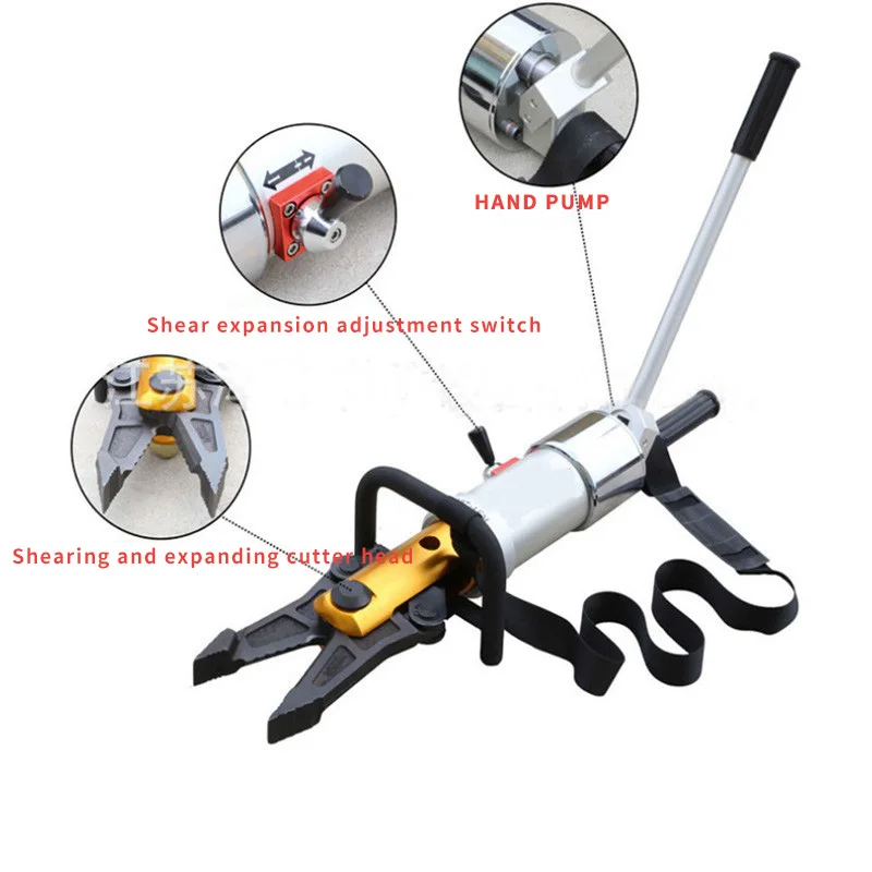 Integral Portable Hydraulic Spreader Stretching Pliers Cutter Hydraulic Expander Tool for Accident Emergency Rescue
