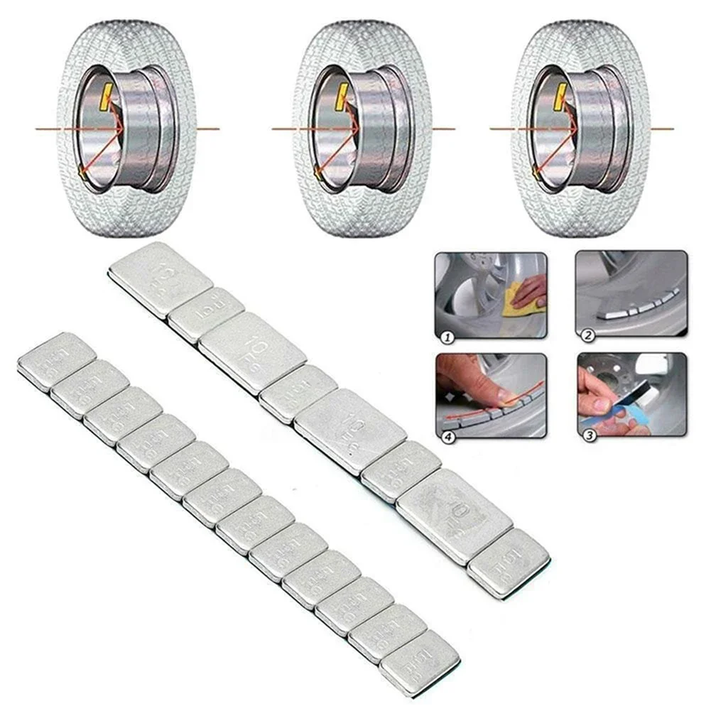 1 sztuk 60g blok do wyważania kół ciężarek żelazny wyważarka do opon do samochodów silniki narzędzia motoryzacyjne 151*19MM/5.9\'\'*0.8\'\'