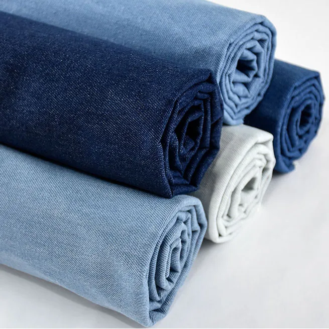 50*150cm Washed Denim Fabrics Pure Cotton Fabric For Trousers T-Shirt Apron DIY Summer Dress Clothing Material For Baby Girls