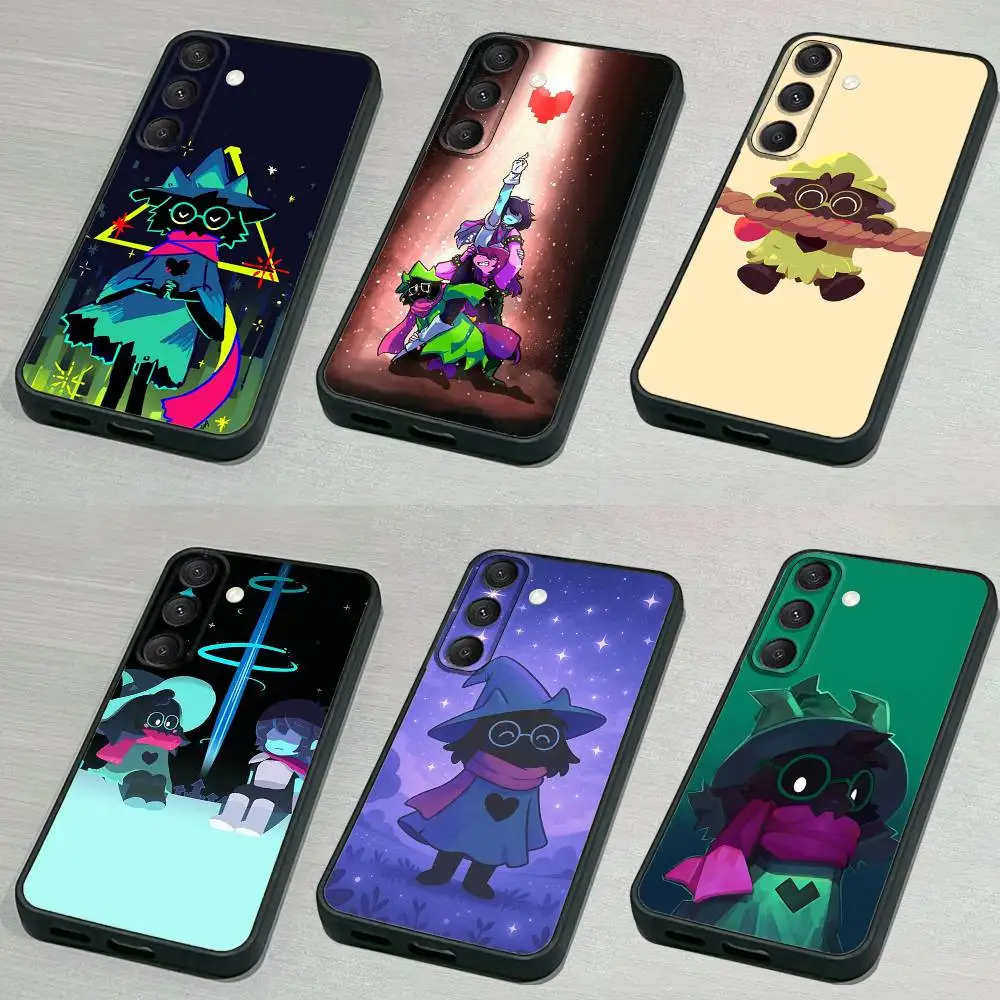 

D-DeltaruneS R-Ralsei Phone Case For Samsung S 25,24,23,22,30,21,10,9,Ultra,Plus,Lite,FE,4,5G Black Soft Case