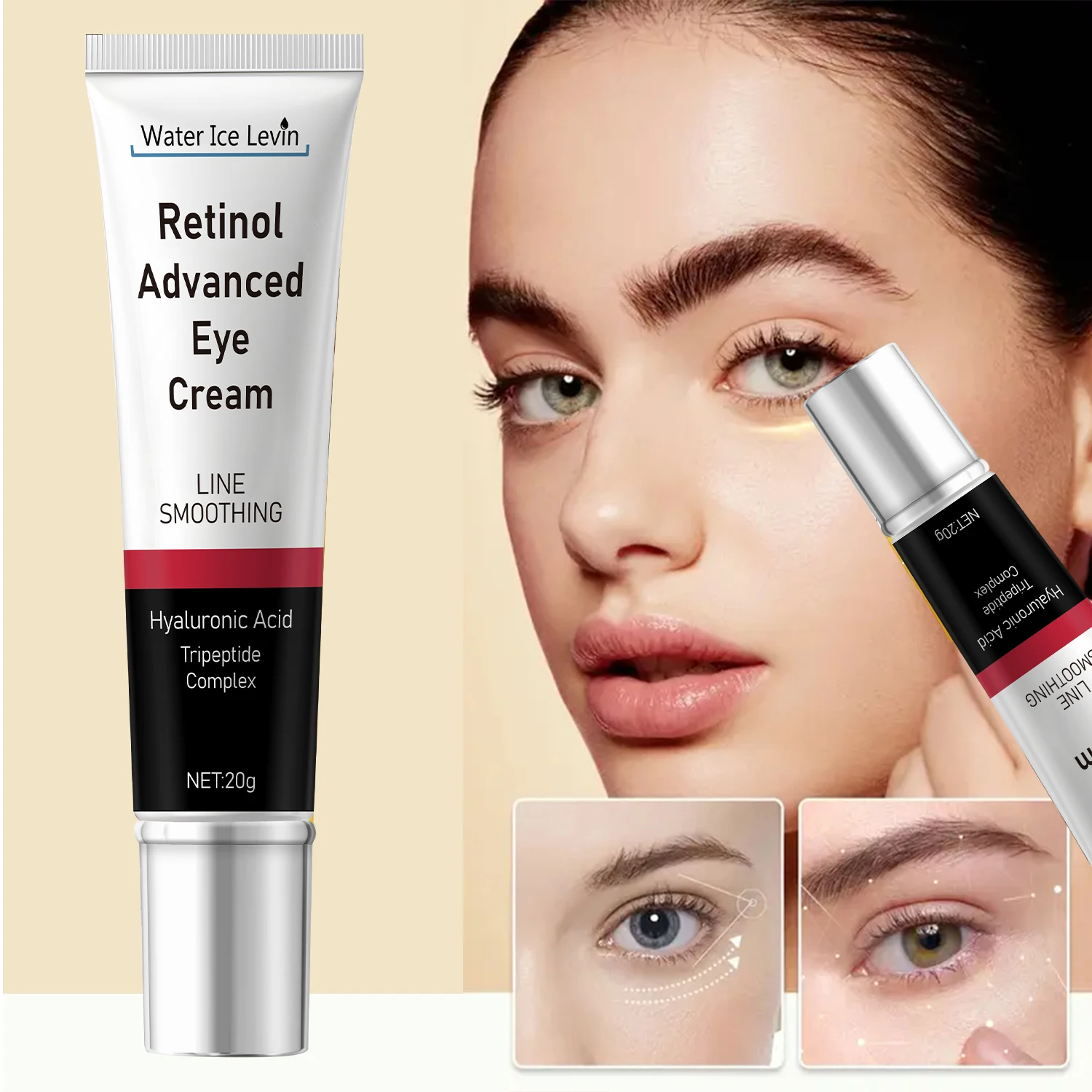 히알루론산 트리펩타이드가 함유된 레티놀 어드밴스드 아이 크림 - 주름 개선 및 보습 데일리 트리트먼트