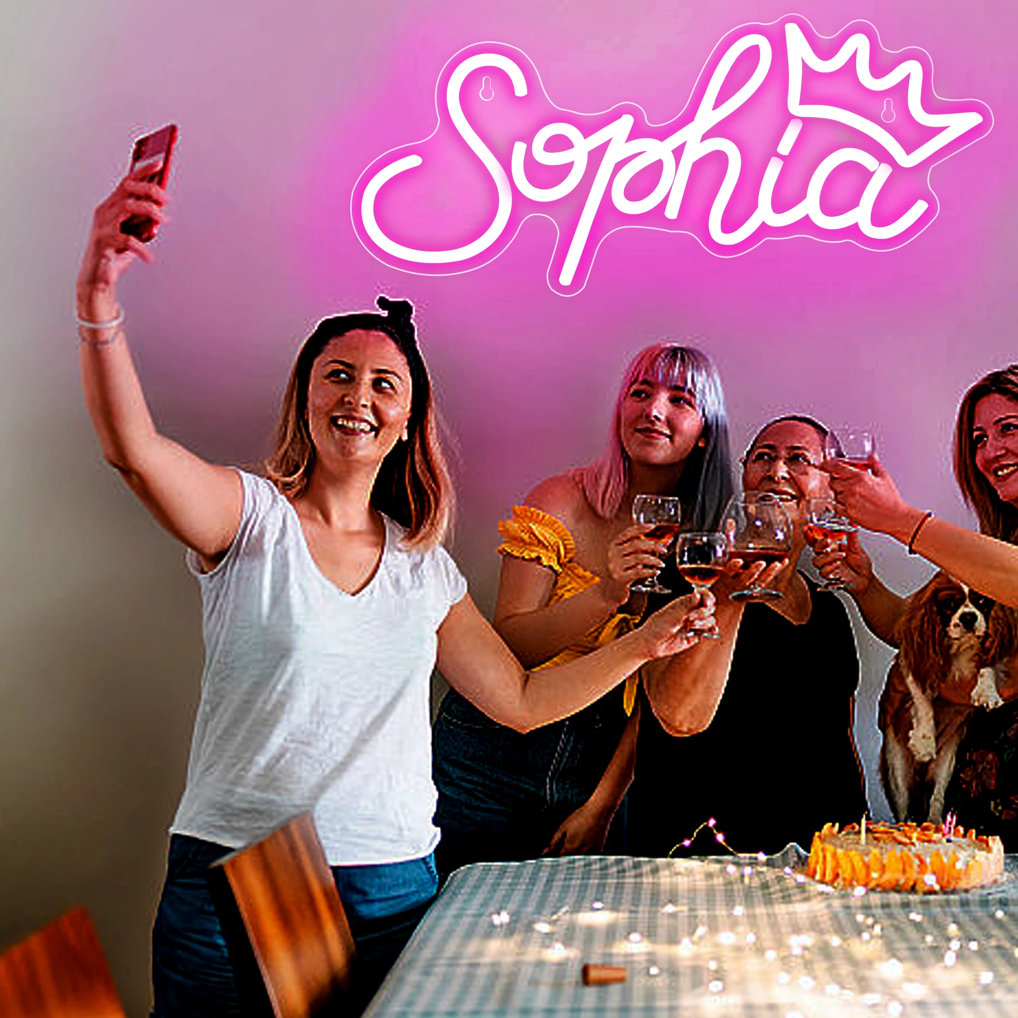 Name Neon Sign Personalized Neon Light for Bedroom Birthday Party Decor USB Powered Neon Light