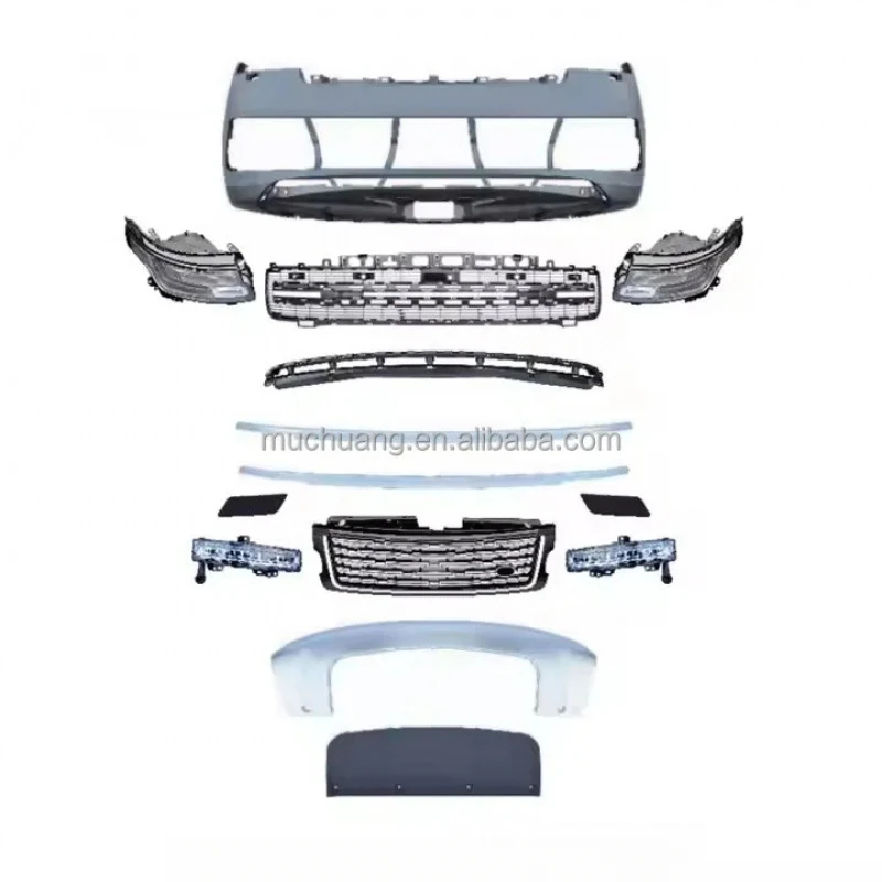 

2023 SV Upgrd Range-Rover 2018-2022 Body Kits Front Bumper Grille and Headlights Bar Kit
