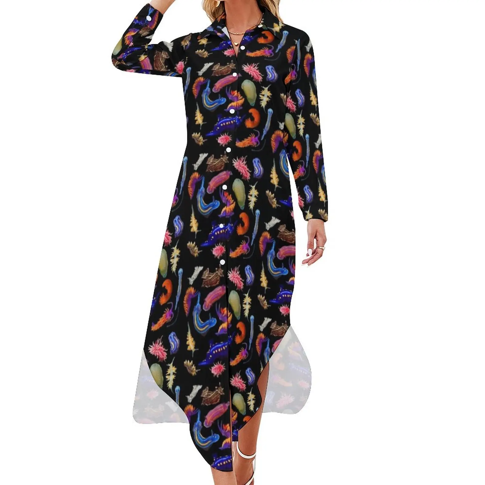 

Nudibranchia Long Sleeved Shirt Dress dresses summer women clothes dresses for women 2024 luxury designer party