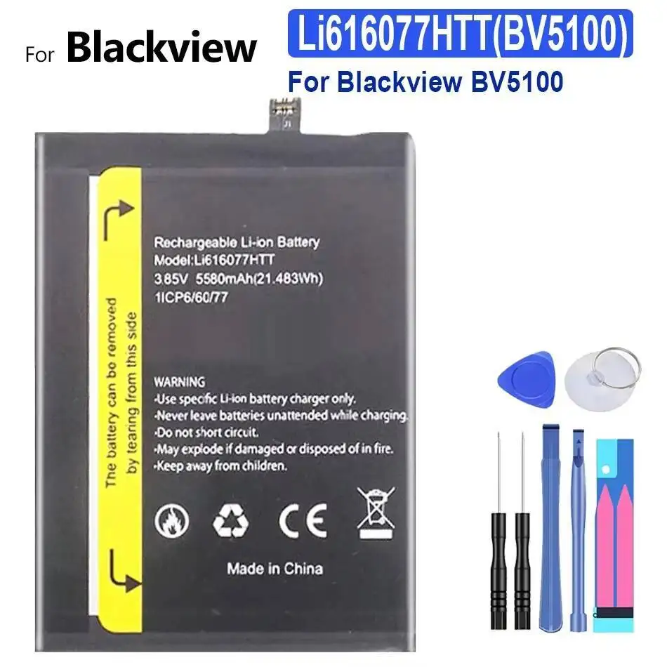 

Аккумулятор мобильного телефона 5580 мАч для Blackview BV5100 Li616077 Brug высокой емкости