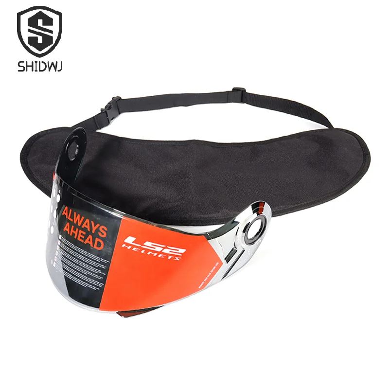 1/3/5Pcs Motorcycle Helmet Lens Storage Bag Sun Visor Scratch Resistant Bags Lightweight Motor Equipment Adjustable Strap Pouch