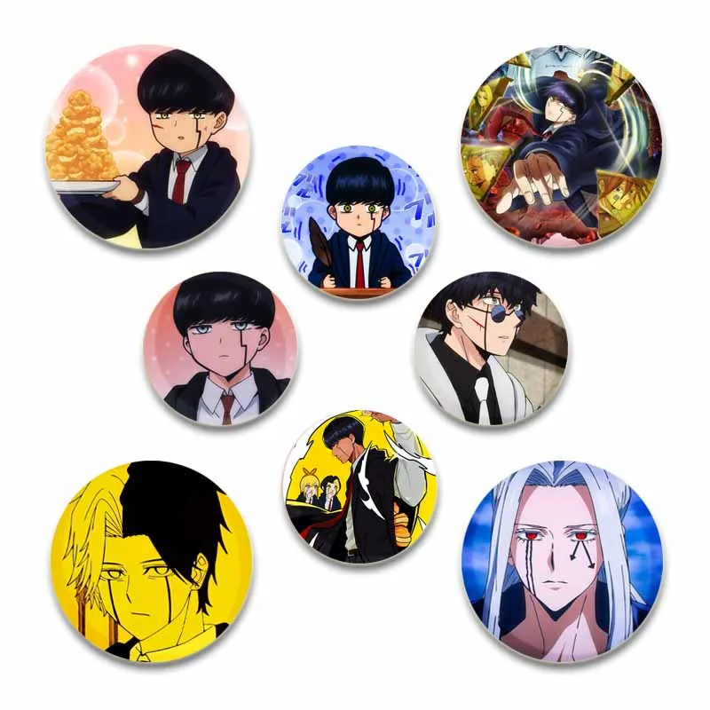 58Mm Anime Mashle Magie En Spieren Eenvoudige Knoop Pin Snap In Broche Dagelijks Stijlvol Ornament Ideaal Cadeau Voor Verjaardag