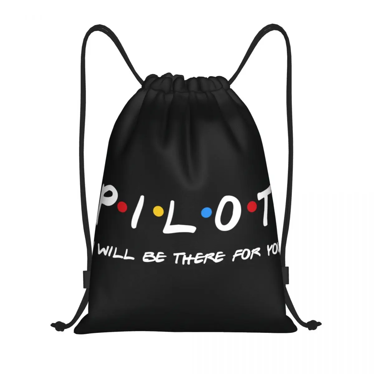 

Pilot Gifts I'll Be There For You Drawstring Bag for Training Yoga Backpacks Fighter Airplane Aviation Sports Gym Sackpack