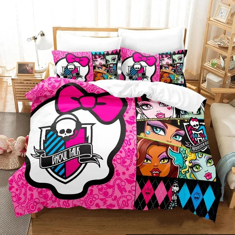 

3D Print Personelity Monster Cartoon High Bedding Set Boys Girls Twin Queen King Size Duvet Cover Pillowcase Bed boys Adult