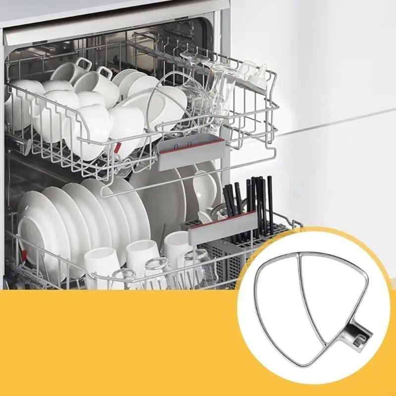 J6PE Flat Beater Paddle Attachment for 5.5-6QT Bowl Lift Stand Mixer Stainless Steel