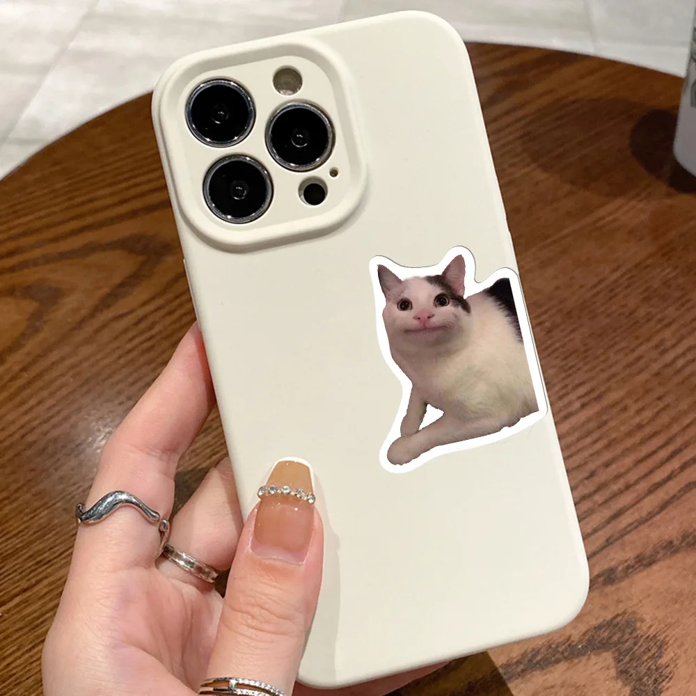 50Pcs/Bag,Fun Cat Stickers,PET Waterproof, Be Suitable for Suitcase Skateboard DIY Luggage Laptop Phone Creative Stationery Toys image 2