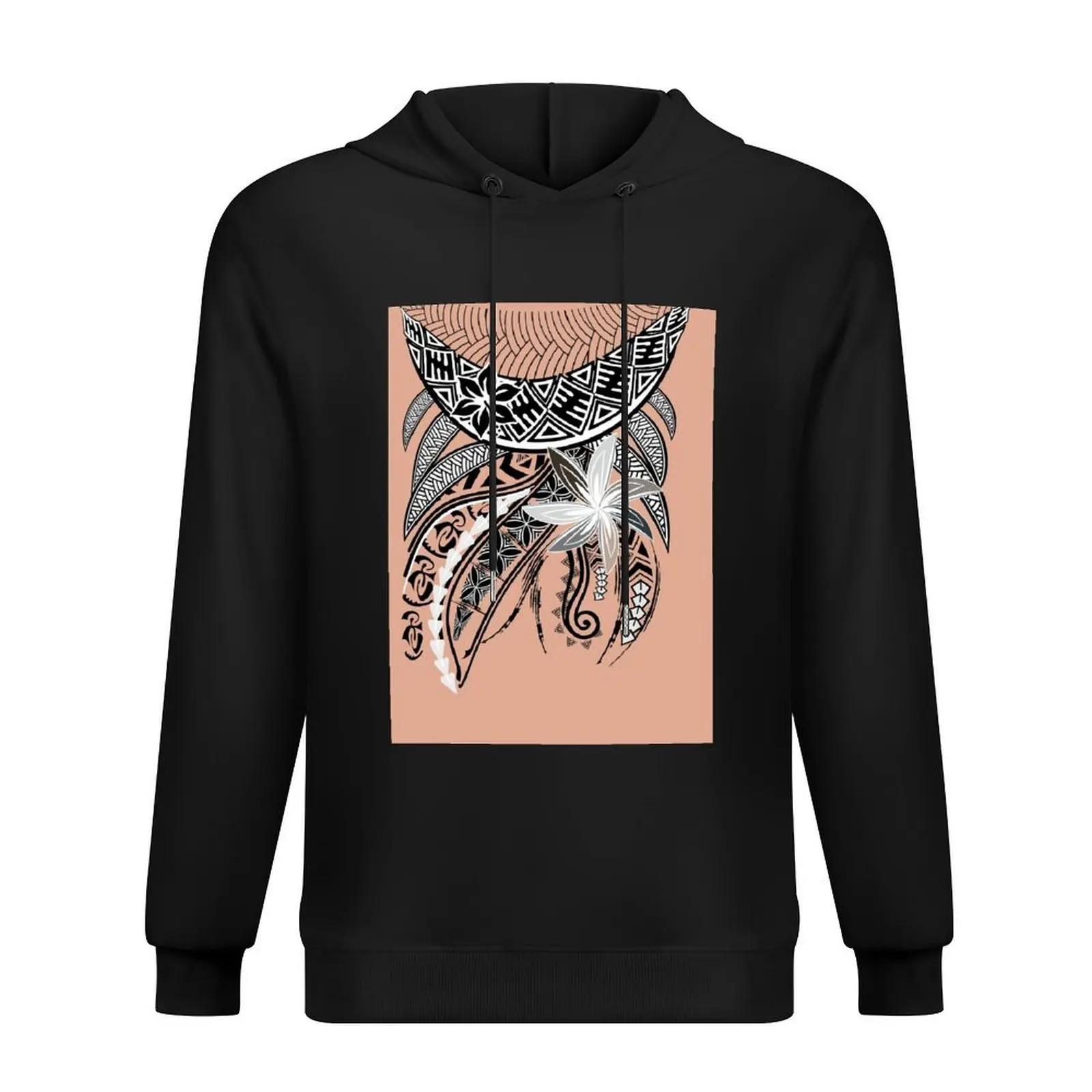 

Polynesian Tribal Collar Hoodie korean style clothes winter clothes anime clothing clothes for men pullover hoodies