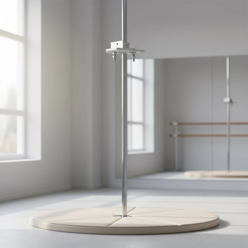 Support poteaux danse Type lourd, Installation Simple, capacité poids élevée, perçage coudé, Surfaces antidérapantes