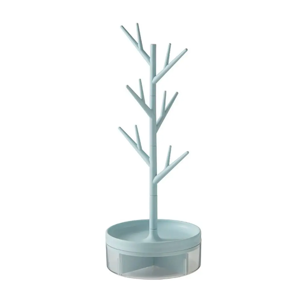 Portable Jewelry Display Rack Rotatable Dust-proof Storage Rack Tree Branch Durable Desktop Storage Box Photography Props