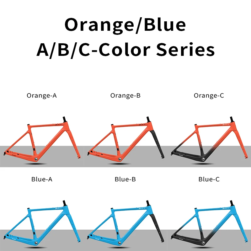 BXT 27.5er Disc Carbon Grind Frame Flat Mount Schijfrem Grind Fietsframe Interne kabel Grind Fietsframeset UDH Achterhaak
