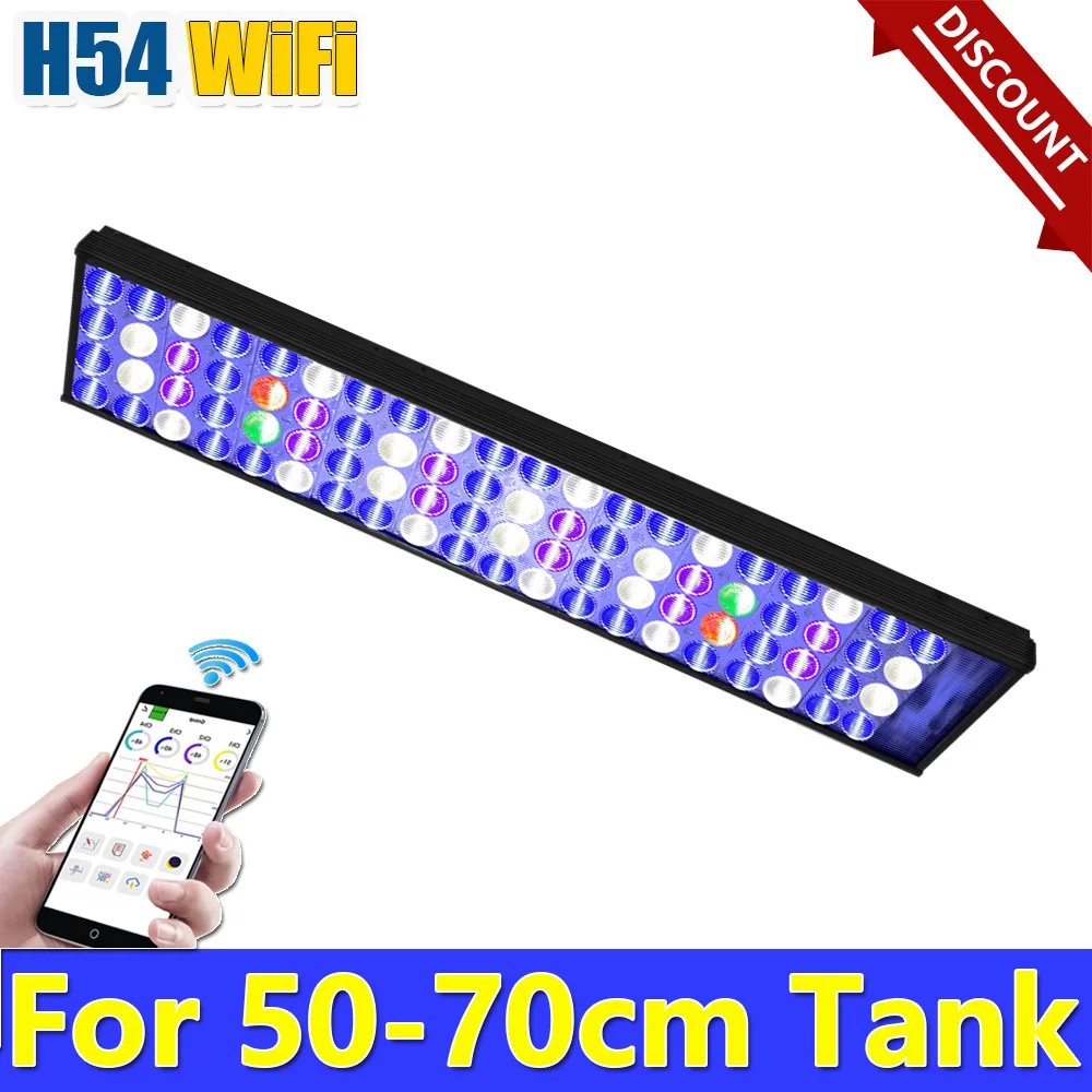 

PopBloom-Smart Marine Aquarium LED Lighting, Saltwater LED Aquarium Lamp, Marine Reef Coral Growth Fish Tanks,LPS,SPS, 40-60cm