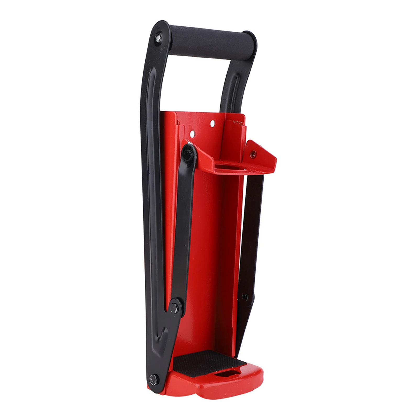 500ML Can Crusher Red Steel Rubber Handle Plastic Bottle Recycling Tool with Opener Steel Bottle Crusher Plastic Bottle Crusher