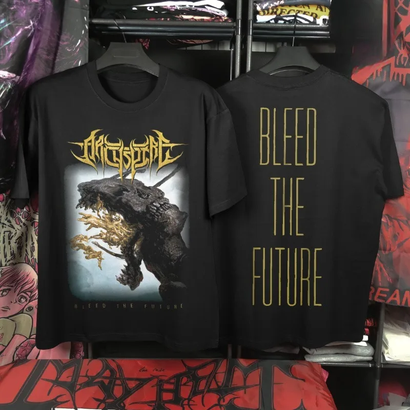 

Archspire Dead Core Band T-Shirt Men's Summer Fashion Street Trend Short Sleeve Cotton Comfortable Loose Men and Women Clothing