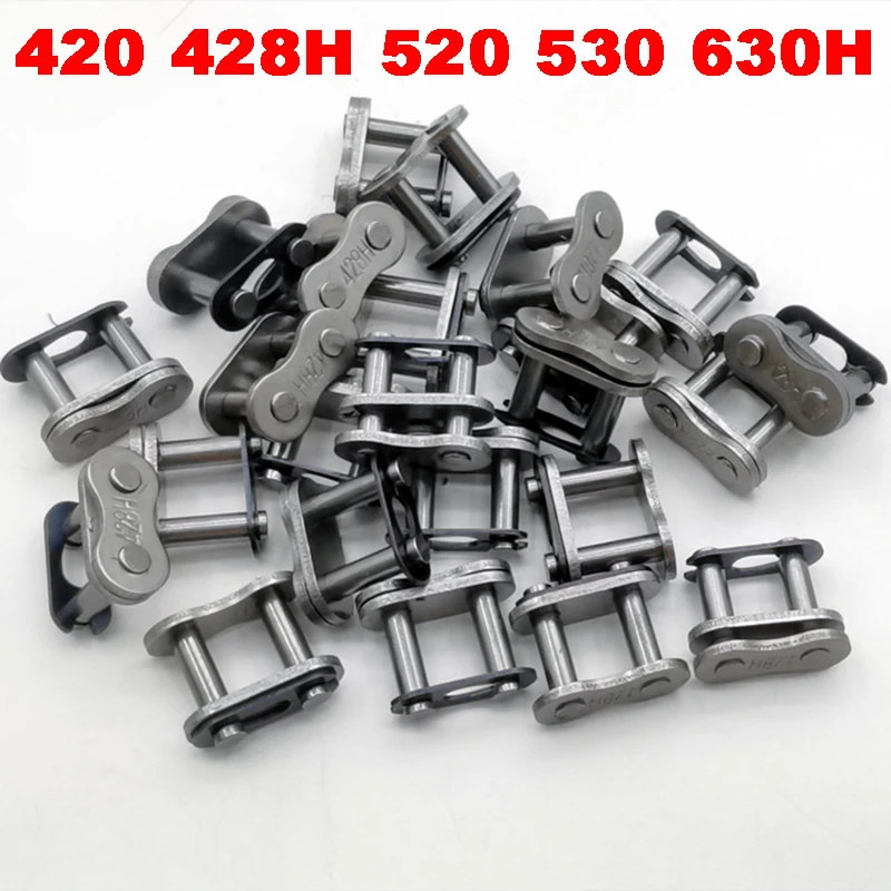 5PCS 420 428H 520 530 630H Motorcycle Chain Master Buckle Ring Link Connector-Lock-Set Clip Scooter Motorcross Chain Connector