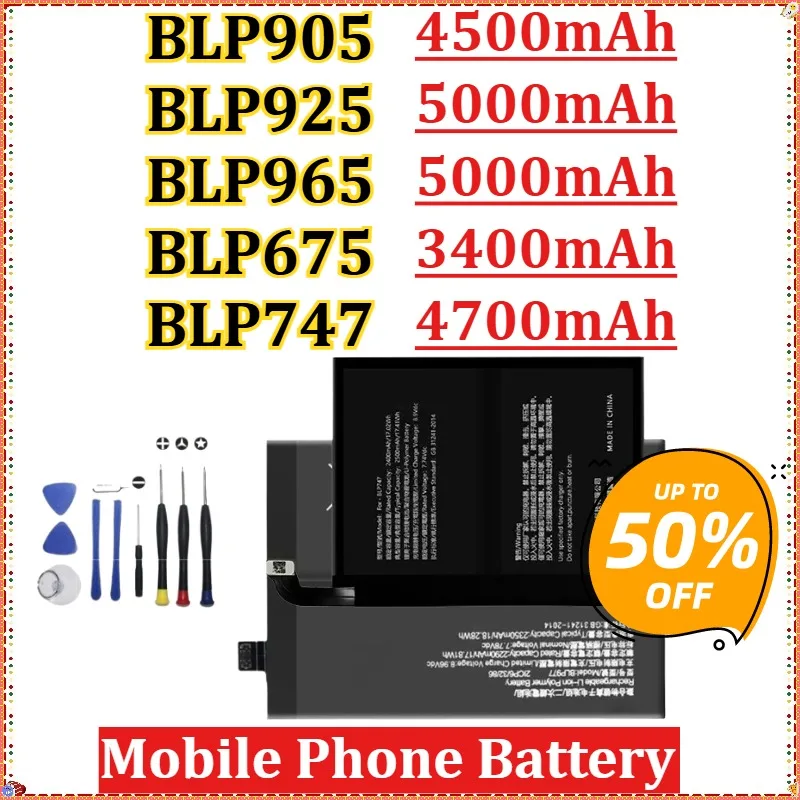 

BLP905 BLP925 BLP965 BLP675 BLP747 Battery For OPPO OnePlus Realme Reno A1 Ace Ace2 7 8T 9 10 10R 11 K10x Pro Pro+ Find X(HC)