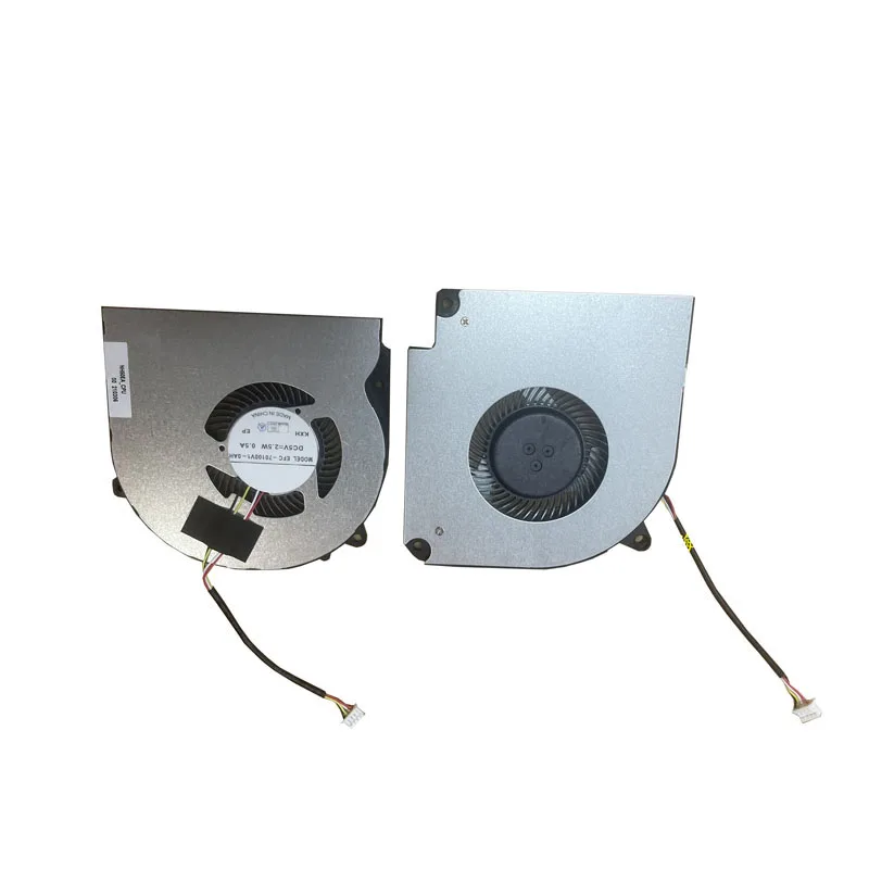 CPU GPU FAN For CLEVO NH50RA NH50EA 6-31-NH5E2-102 EFC-70100V1-0AH EGC-77100V1-0AH 6-31-NH5E2-200 6-31-NH5E2-202 5V 2.5W 4PIN