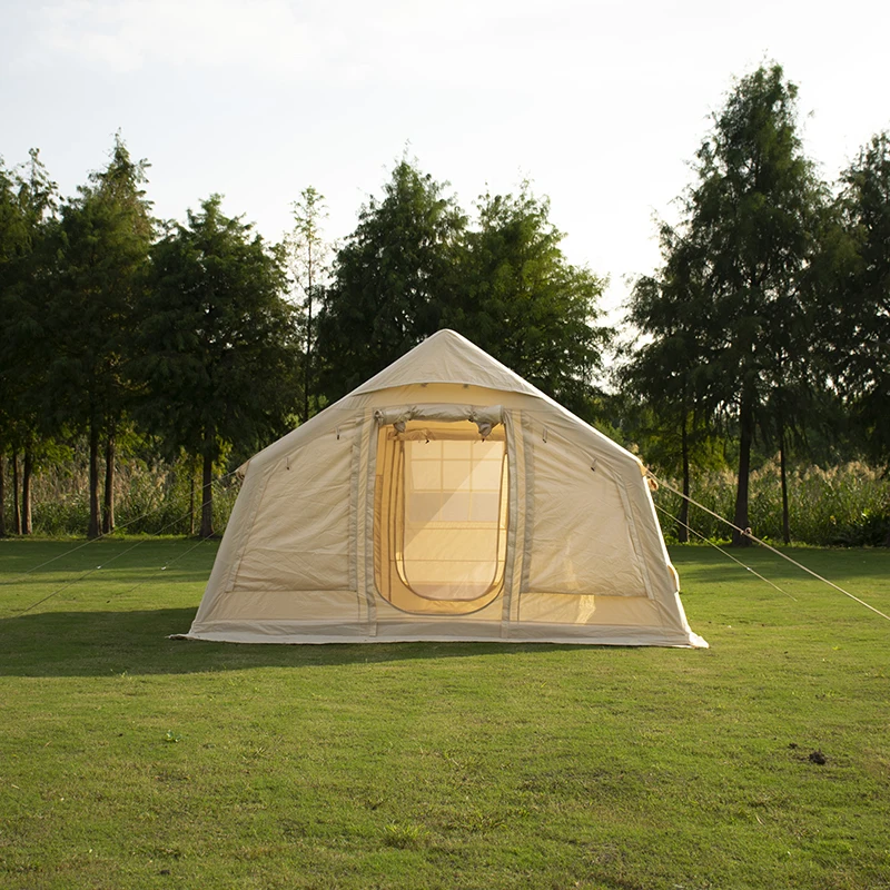 

Factory Direct 13.2 Tent Automatic Inflatable PVC Oxford Cloth Canopy Waterproof Outdoor Camping with Cotton Canvas Fabric