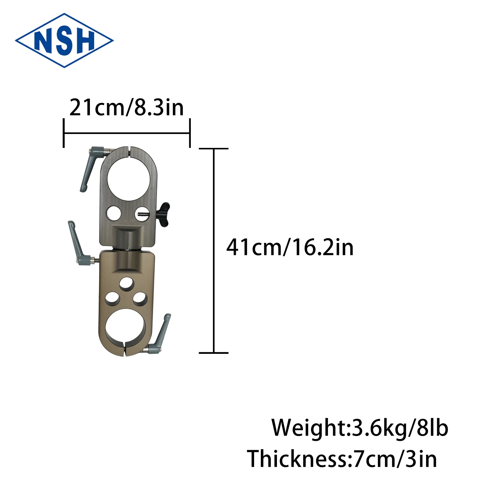 NSH Swivel Section Euro to Euro Mitchell Plate,Film Equipment Professional Camera Video for Making Film