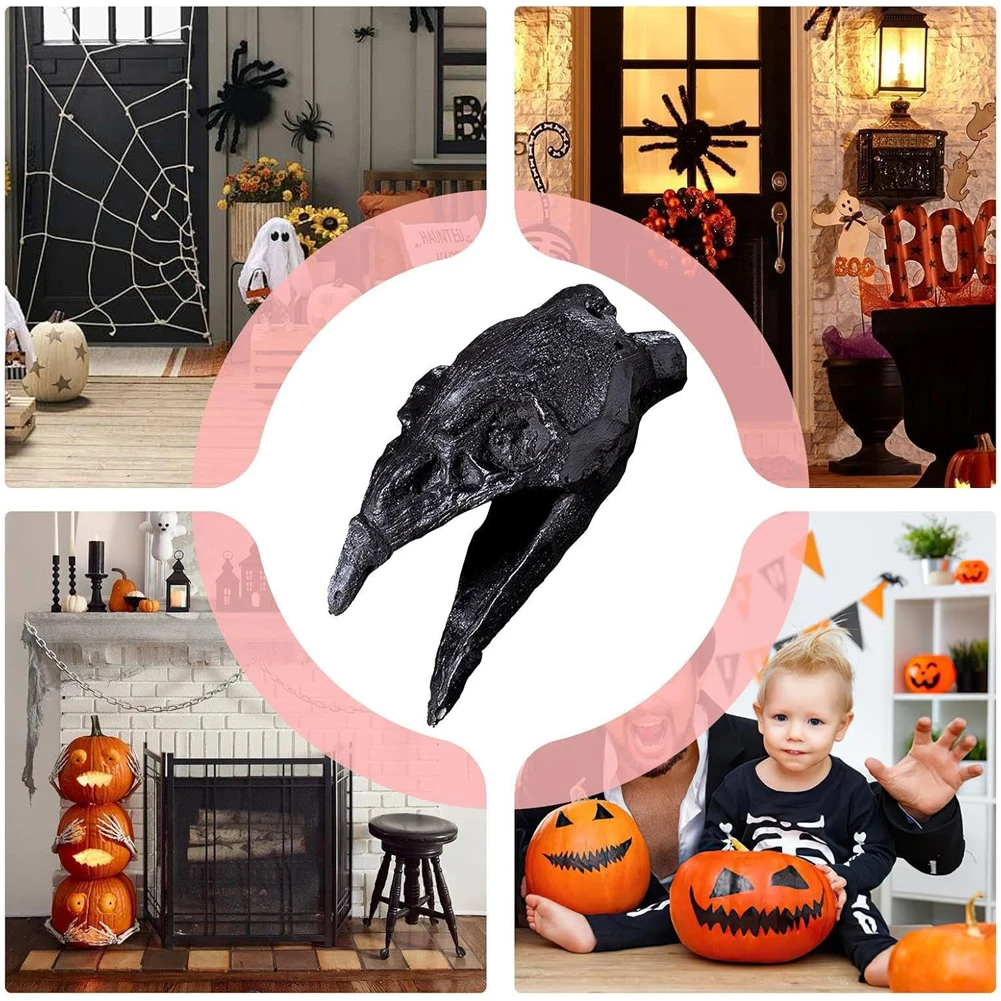 Halloween Crow Beak Death Whistle with Strange Sound Real Screaming Whistle Death Whistle Loud Ornament for Application