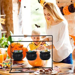 Large Wizard Witch Cauldron Decoration Prop Halloween Irish Parties Table Centerpieces Candy Holder Table Halloween Decorations
