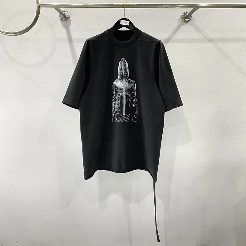 Rick Black T Shirts Men Women 1:1 T Men Clothings Graphic T Shirts Y2k Streetwear Women Clothings High Quality Printed